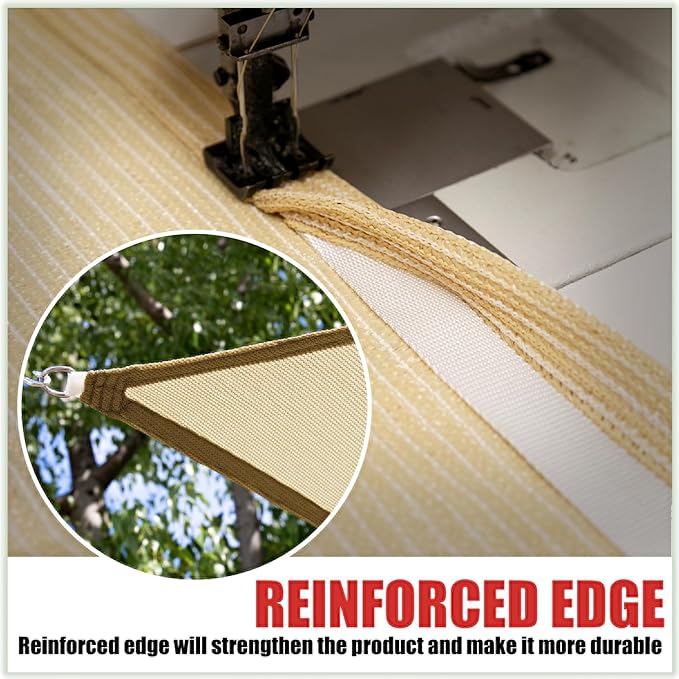 ColourTree TAPR1616 Custom Size 11' x 20' Green Sun Shade Sail Canopy UV Block UPF50 Rectangle - Commercial Standard Heavy Duty - 190 GSM - 3 Years Warranty