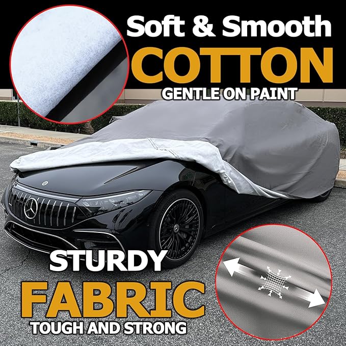 All Weather Waterproof car Cover Good for rain Snow uv Protection dust Sport Sedan GTO MAZDA6 Mustang Camaro M5 RC A5 M3 Q50 M8 Thunderbird Gray