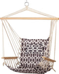 Backyard Expressions Reversible Hanging Rope Swing - Max 275 Lbs - Wooden Spreader Bar - for Any Indoor or Outdoor Spaces