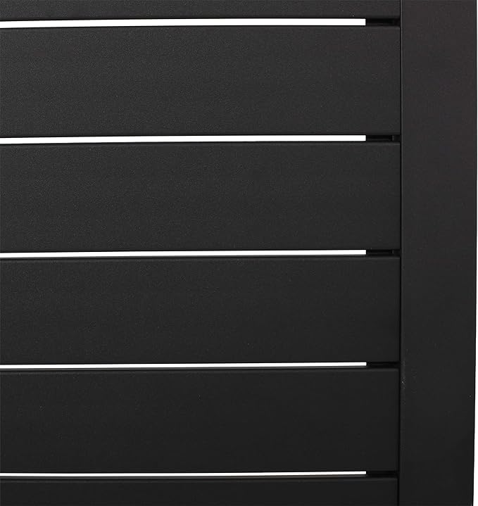 Christopher Knight Home Jesse Coral Outdoor Modern Aluminum C-Shaped End Table, Matte Black