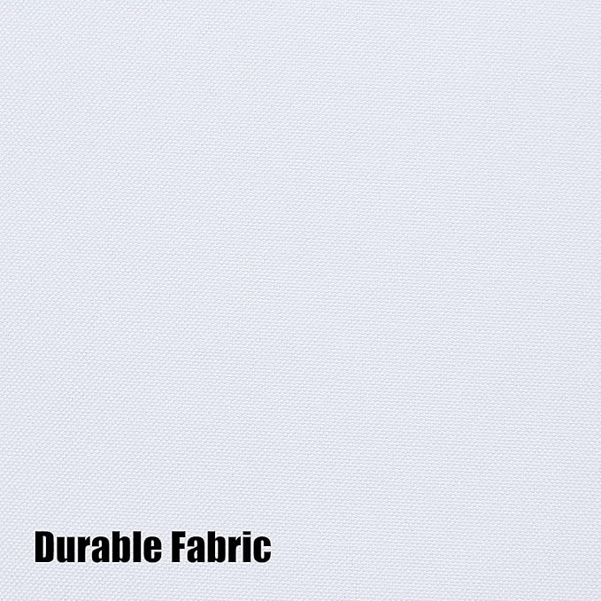 BONZER Outdoor Curtains for Patio Water Resistant Heavy Privacy Light Filtering Grommet Outside Curtains for Porch, Pergola, Gazebo, 1 Panel, 84W x 120L inch, White