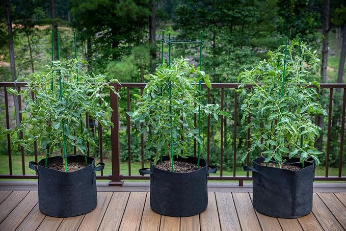 Gardzen 10-Pack 20 Gallon Grow Bags, Aeration Fabric Pots with Handles