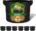 Gardzen 6-Pack 1 Gallon Grow Bags, Aeration Fabric Pots with Handles, Heavy Duty Cloth Pots for Plants