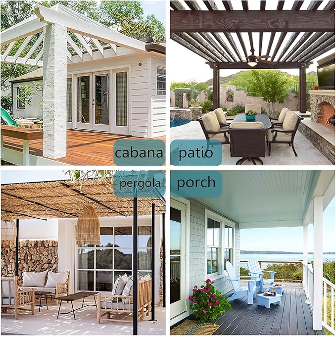 BONZER Outdoor Waterproof Curtains for Patio Privacy Grommet Light Filtering Outside Curtains for Gazebo, Porch, Pergola, Pavilion, 1 Panel, 54W x 120L inch, Taupe