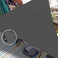 LOVE STORY Right Triangle 10'x10'x14.1' Waterproof Sun Shade Sail Canopy UV Block for Outdoor Patio Backyard Carport,Dark Grey(We Make Custom Size)