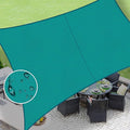 LOVE STORY Rectangle 6'x6' Waterproof Sun Shade Sail Canopy UV Block for Outdoor Patio Backyard Carport,Turquoise Blue(We Make Custom Size)