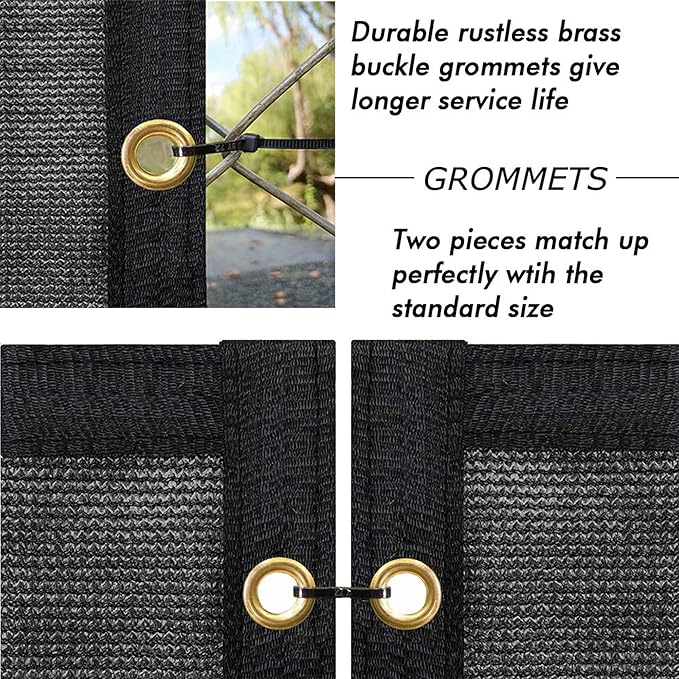UPGRADE Privacy Fence Screen 3'x26' Black Outdoor 90% Visibility Blockage 170 GSM Mesh Shade Cover Panels for Backyard,Balcony,Home Decoration with Zip Ties,Customized Avaliable