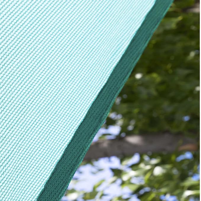 Amgo Custom Size 15' x 20' x 25' Turquoise Triangle Sun Shade Sail UPF50+ AGTAPRT12, Order to Make Canopy Awning, 95% UV Blockage, Water & Air Permeable, Commercial Standard (We Customize)