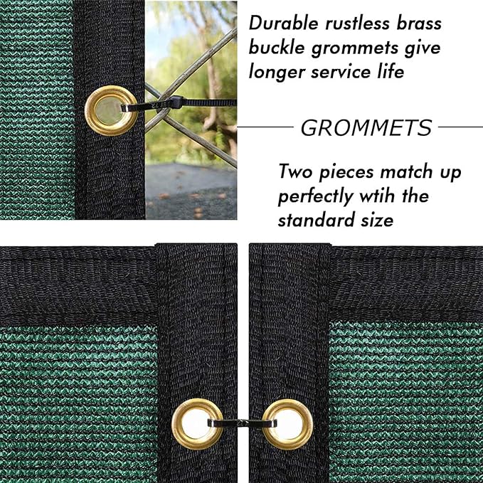 UPGRADE Privacy Fence Screen 4'x18' Dark Green Outdoor 90% Visibility Blockage 170 GSM Mesh Shade Cover Panels for Backyard,Balcony,Home Decoration with Zip Ties,Customized Avaliable
