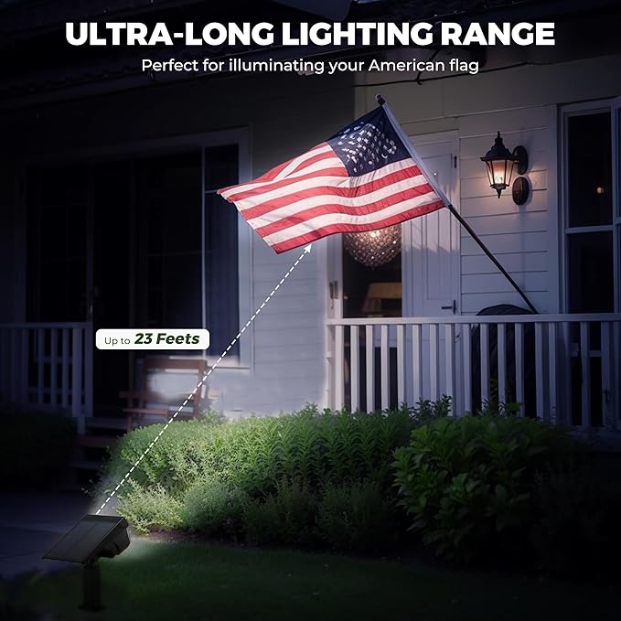 Kingsyard Solar Color Changing Lights 8 Colors, USB & Solar Powered Solar Lights Outdoor Waterproof IP68, Multicolor RGB Outdoor Lights for Garden Yard Landscape Decor, 4 Pack