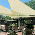 LOVE STORY Custom Size 8'x8'x8' Butter Cream Sun Shade Sail Triangle Sunshade Fabric Awning Canopy for Patio Backyard Carport Pergola (Customized)