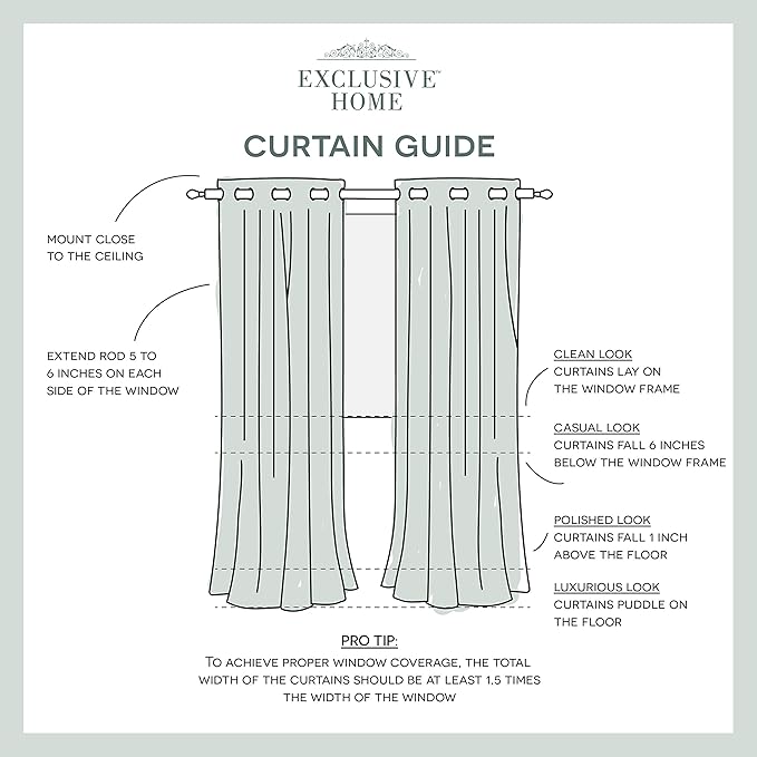 Exclusive Home Canopy Stripe Indoor/Outdoor Grommet Top Curtain Panel, 54"x84", Sunbath / White, Set of 2