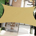 16' x 20' Rectangular Sun Sail Shades Canopy UV Block Outdoor Shades for Patio Garden Backyard Pergola Shade Cover Sand