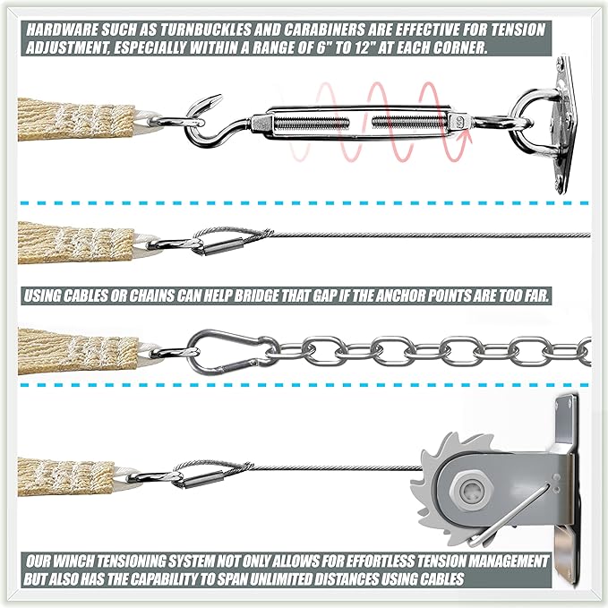 Amgo Custom Size 13' x 13' x 13' Gray Triangle Sun Shade Sail UPF50+ AGTAPRT12, Order to Make Canopy Awning, 95% UV Blockage, Water & Air Permeable, Commercial Standard (We Customize)