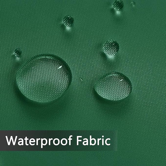 SpaceDresser Waterproof Outdoor Sheer Curtains for Patio - 4 Panels Rod Pocket Indoor Voile Sheer Curtain for Living Room,52W x 120L inch,Foliage Green