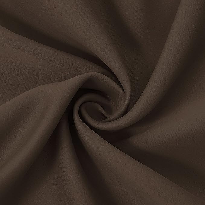 Outdoor Indoor Curtains for Patio Weather-resistant Window Panels Privacy Protect Grommet Top Thermal Insulated Home Curtain for Porch Pergola Garden Hot Tub Area (W84 x L108, Brown, 2 Panels)