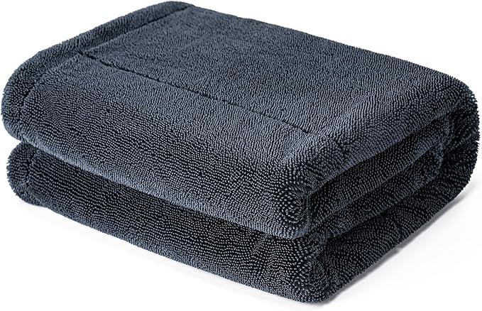 CADONO Huge Microfiber Car Drying Towel, Ultra Absorbent Microfiber Cleaning Cloth for Cars, No Streaks, Scratches, or Water Spots (36"x 24", 1300GSM)