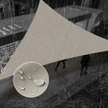 SUNNY GUARD Waterproof Sun Shade Sail 12'x15'x19.2' Taupe Right Triangle UV Block Sunshade for Backyard Yard Deck Patio Garden Outdoor Activities and Facility(Customized)