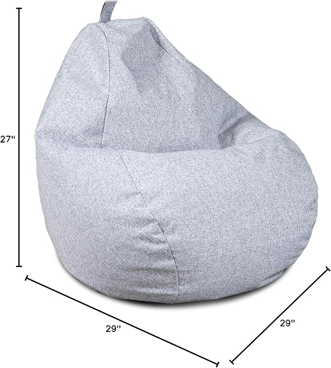 Big Joe Tuffet Weatherproof Bean Bag Chair, Ceramic Intertwist, Durable Weather Resistant Fabric, 2.5 feet Teardrop