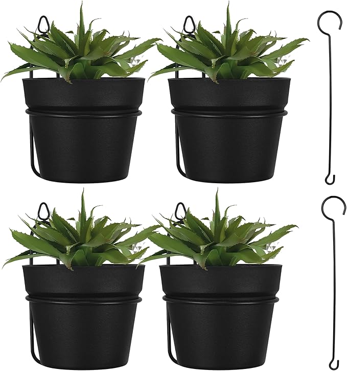 Gardzen Hanging Planters, Hanging Pots Holder for Plants Outdoor & Indoor, Plant Hangers for Plant Flower, M
