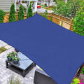 AsterOutdoor Sun Shade Sail Rectangle 16' x 20' UV Block Canopy for Patio Backyard Lawn Garden Outdoor Activities, Blue
