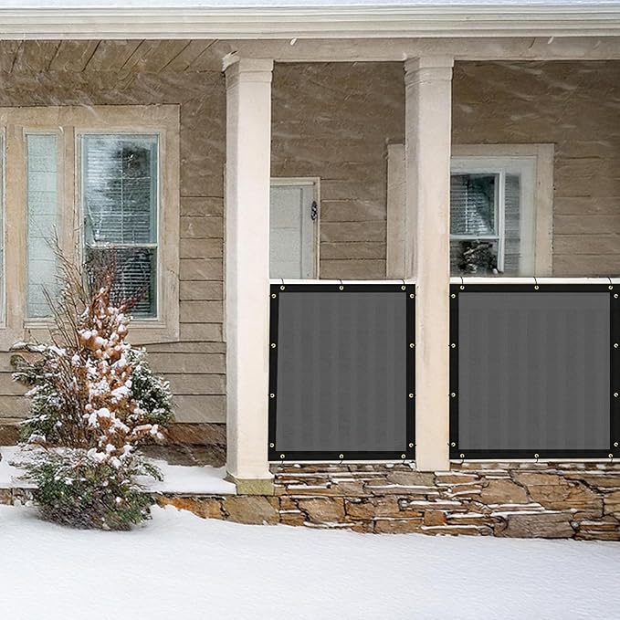 UPGRADE Fence Privacy Screen 4' x 50' Fence Commercial Shade Cover with Brass Grommets Heavy Duty Perfect for Outdoor Back Yard-Dark Grey, Customizable