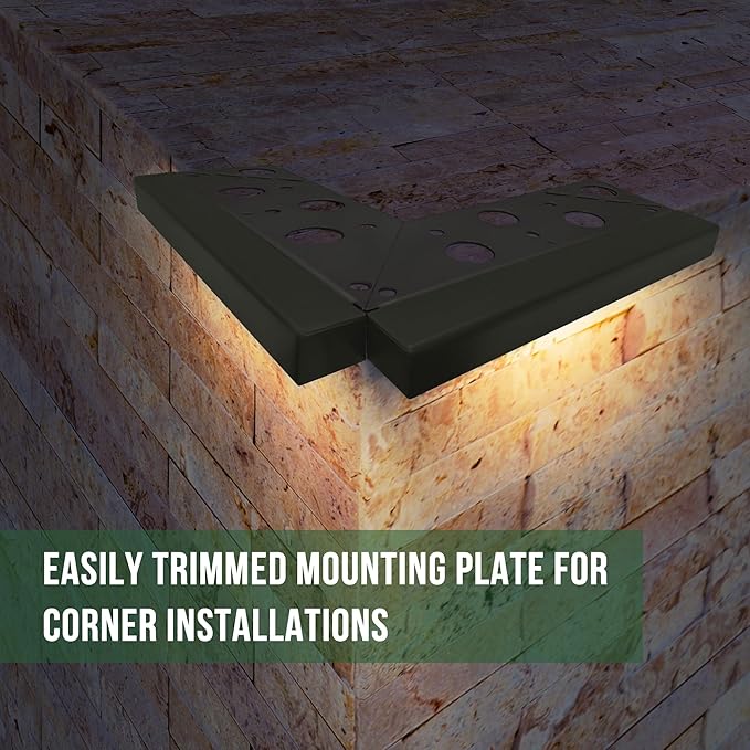 GKOLED 8Pack 6.8 Inch LED Low Voltage Hardscape Lighting, Outdoor Paver Lights, Retaining Wall Lights, Light Module Replaceable, Landscape Step Lights, Die-cast Aluminum Housing, 2700K Gray