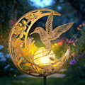 JOBOSI Solar Moon Hummingbird Decorative Light Gift Portable Decorative Ground Stake Light, Gifts for Women Mom Grandmothers, Garden Lawn Decor Christmas & New Year Gift