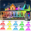 100FT Permanent Outdoor Lights for House Waterproof, IP67, Outdoor Permanent led Lights for Holidays, Daily & Pool Party Decor, Scene Modes, App/Remote Control
