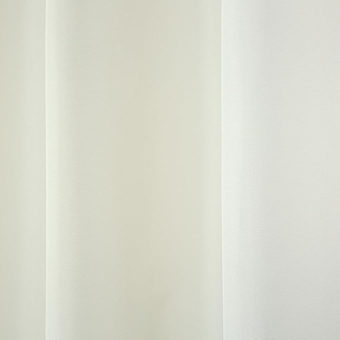 TOWN & COUNTRY BASICS Heavyweight Vanilla Grommet Curtain | Light Filtering | Indoor Outdoor | Water Repellent | 54"x108", Pack of 12