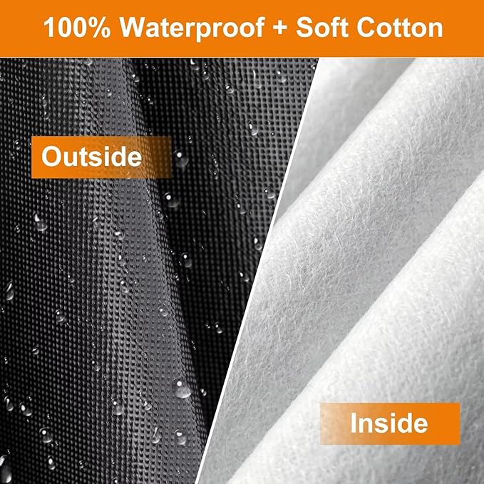 Kayme Truck Cover Custom Fit Ford F-150(1997-2025) Super Cab Short Bed. Full Exterior Heavy Duty Outdoor Pickup Truck Car Cover Waterproof All Weather.Car Tarp for Wind Sun Dust Protection.Black