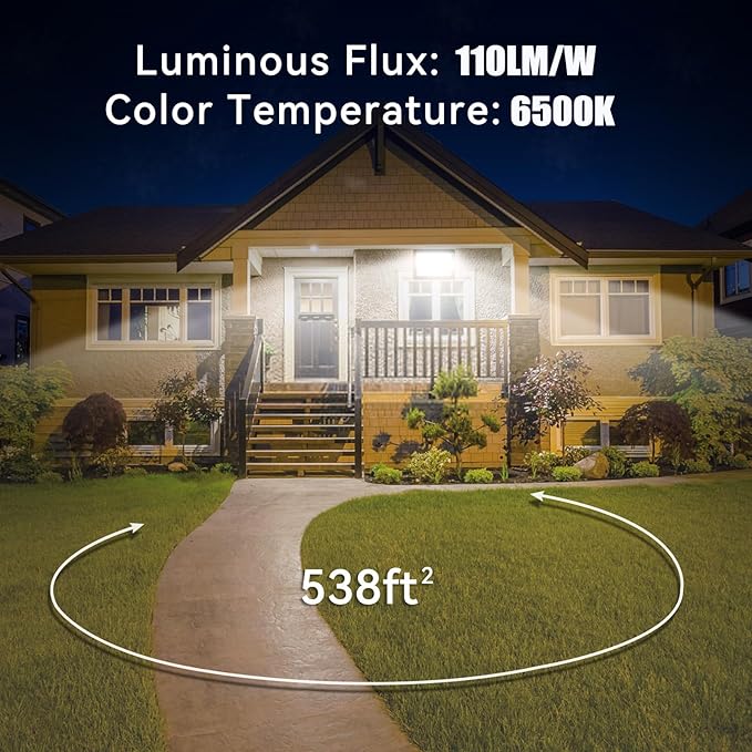 4Pack LED Flood Light Outdoor,100W LED Work Light 11000lmwith 6FT US Plug,IP66 Waterproof Exterior Security Lights,6000K Daylight White Outside Floodlights Slim Design for Playground Yard