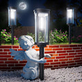 Solar Pathway Lights Outdoor,6 Pack Solar Lights Outdoor, IP65 Waterproof Auto On/Off Solar Garden Lights Solar Powered Landscape Lighting for Yard Walkway Driveway Pathway