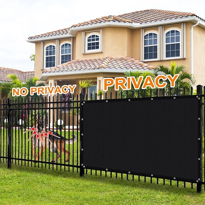 Artpuch 90% Sun Shade Cloth, 8 x 20 FT Pergola Shade Cover Canopy with Grommets, Sun Screen Fabric Tarp for Patio, Outdoor, Garden, Backyard, Black