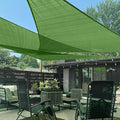 LOVE STORY Custom Size 11'x11'x15.6' Piquant Green Sun Shade Sail Right Triangle Sunshade Fabric Awning Canopy for Patio Backyard Carport Pergola (Customized)