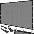 Artpuch 90% Sun Shade Cloth, 6 x 10 FT Pergola Shade Cover Canopy with Grommets, Sun Screen Fabric Tarp for Patio, Outdoor, Garden, Backyard, Light Grey