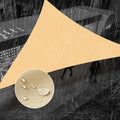 SUNNY GUARD Waterproof Sun Shade Sail 13'x13'x18.4' Sand Right Triangle UV Block Sunshade for Backyard Yard Deck Patio Garden Outdoor Activities and Facility(Customized)