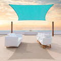 ColourTree TAPR1616 Custom Size 15' x 22' Turquoise Sun Shade Sail Canopy UV Block UPF50 Rectangle - Commercial Standard Heavy Duty - 190 GSM - 3 Years Warranty