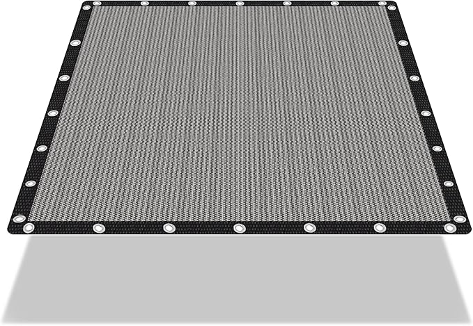 90% Shade Cloth Sun Shade Fabric Privacy Screen Shade Cover for Patio Garden Pergola Shade Cover Canopy with Gromments