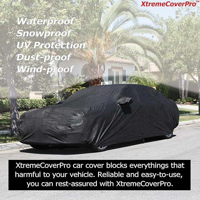 All Weather Waterproof car Cover Good for rain Snow uv Protection dust Small SUV Sportage NIRO Liberty Renegade Tucson XC40 Grand Vitara Compass Black