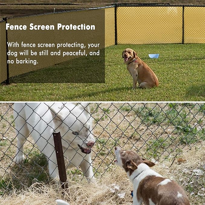 UPGRADE Privacy Fence Screen 6'x31' Sand Outdoor 90% Visibility Blockage 170 GSM Mesh Shade Cover Panels for Backyard,Balcony,Home Decoration with Zip Ties,Customized Avaliable