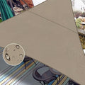 LOVE STORY Right Triangle 16'x16'x22.6' Waterproof Sun Shade Sail Canopy UV Block for Outdoor Patio Backyard Carport,Taupe(We Make Custom Size)