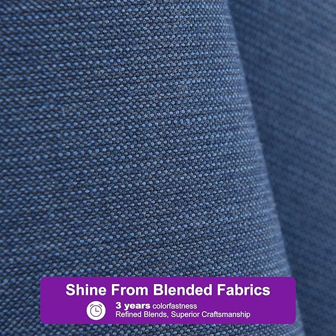 PURPLE LEAF Patio Umbrella 8' X 8' Rectangle Cantilever Umbrella Large Aluminum Outdoor Umbrellas with 360-degree Rotation & UPF40+ Premium Fabric for Deck Pool Garden Yard, Ocean Slate