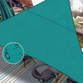 LOVE STORY Right Triangle 12'x15'x19.2' Waterproof Sun Shade Sail Canopy UV Block for Outdoor Patio Backyard Carport,Turquoise Blue(We Make Custom Size)