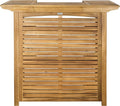 Safavieh Outdoor Collection Monterey Teak Bar Table - Teak Brown
