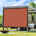 Artpuch 90% Sun Shade Cloth, 8 x 17 FT Pergola Shade Cover Canopy with Grommets, Sun Screen Fabric Tarp for Patio, Outdoor, Garden, Backyard, Rust Red