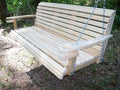 5FT Cypress Porch Swing Made in USA with Hanging Hardware