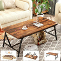 Folding Coffee Table, No Assembly Low Coffee Table, Floor Table Desk for Sitting on The Floor, Portable Floor Table for Living Room, Home, Caravan and use, 31.5L‘ x 15.8W’ x 15.8H’