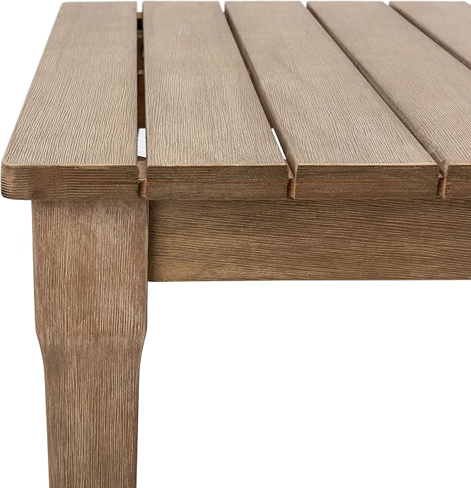 SAFAVIEH Couture Patio Martinique Natural Wood Outdoor Coffee Table