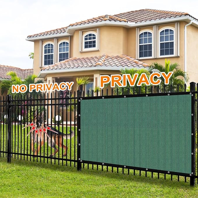 Artpuch 90% Sun Shade Cloth, 8 x 8 FT Pergola Shade Cover Canopy with Grommets, Sun Screen Fabric Tarp for Patio, Outdoor, Garden, Backyard, Green